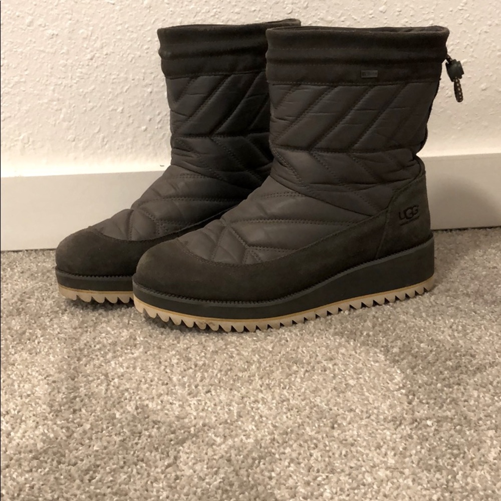 UGG Beck Waterproof / Snow Gray Quilted Boots